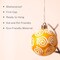 Halloween Ornaments Tree Decorations, 60mm 9ct Halloween Ornaments for Small Tree, Shatterproof Orange Gold Ghost Decorative Haning Ball Ornaments for Kids Party Home Indoor Decor